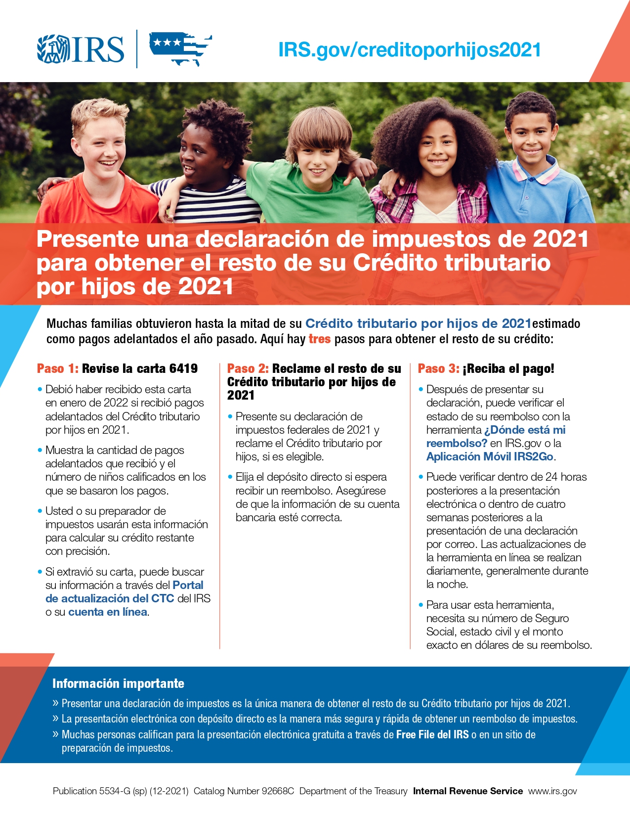 Child tax credit flyer spanish