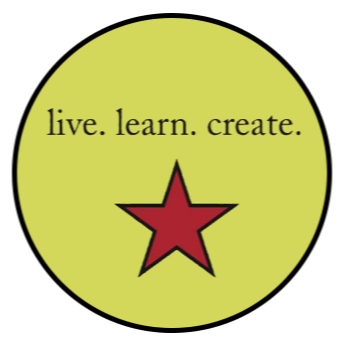 live. learn. create. logo