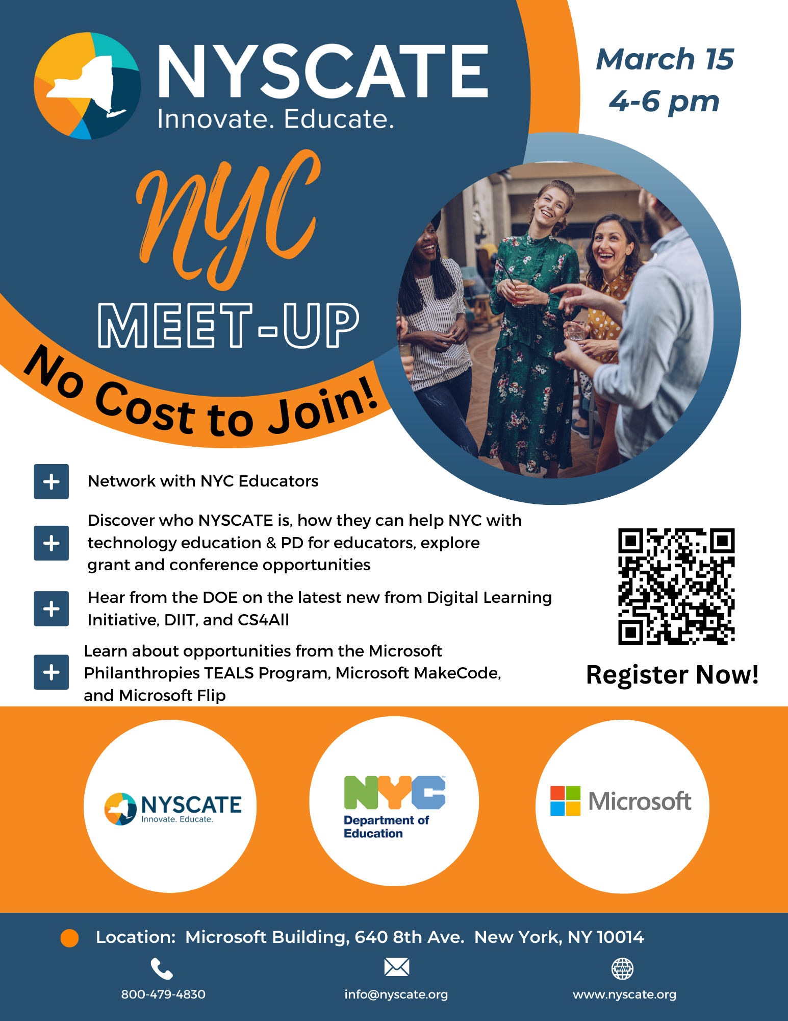 New York City Meetup flyer