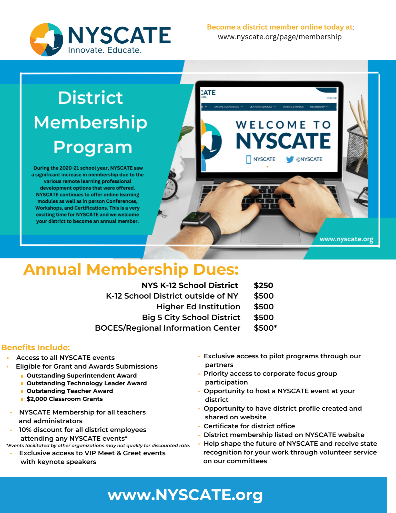 NYSCATE District Membership
