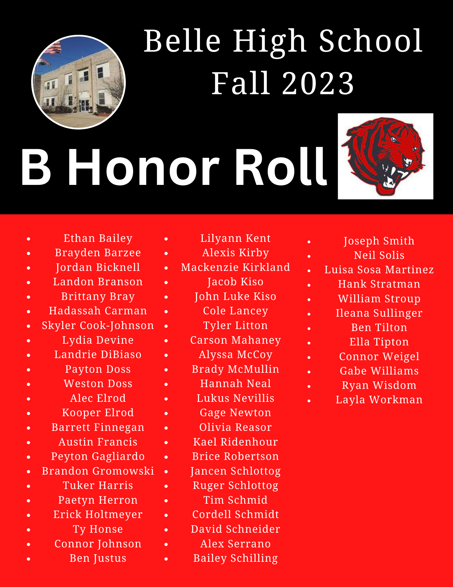 BHS A And B Honor Roll | Maries County R-2 School District