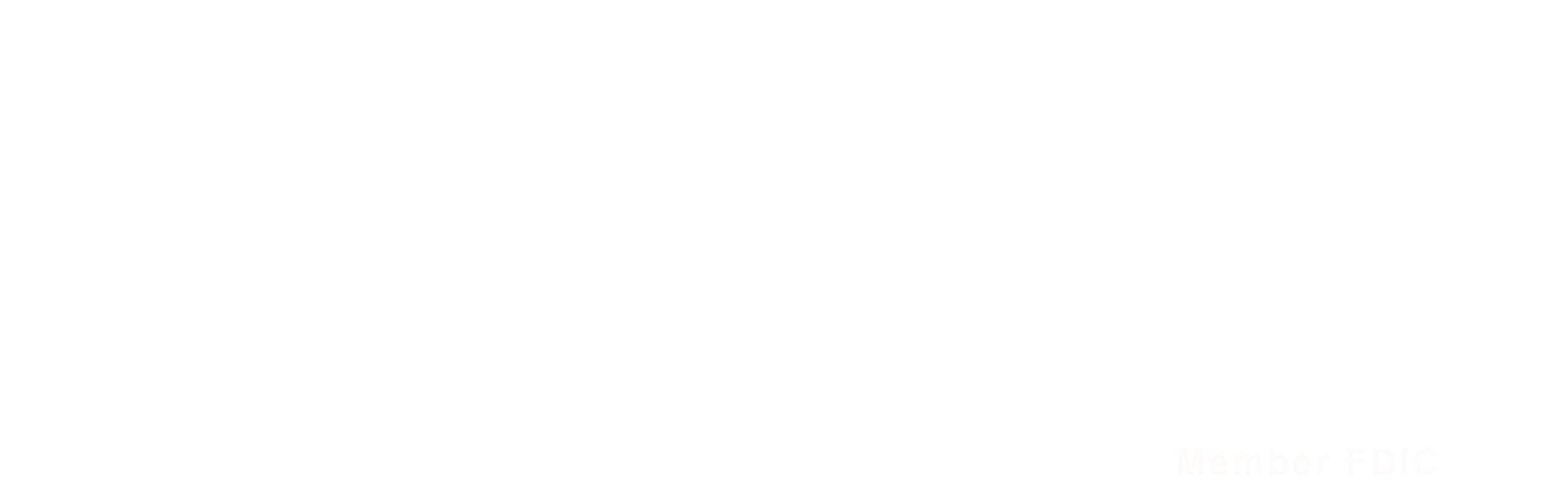 Mid America Bank Logo in all white