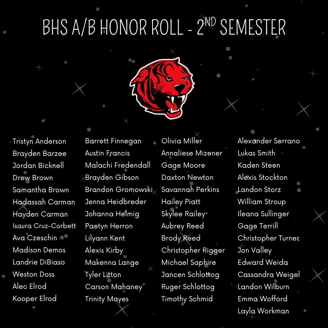 A/B Honor Roll Spring 2025