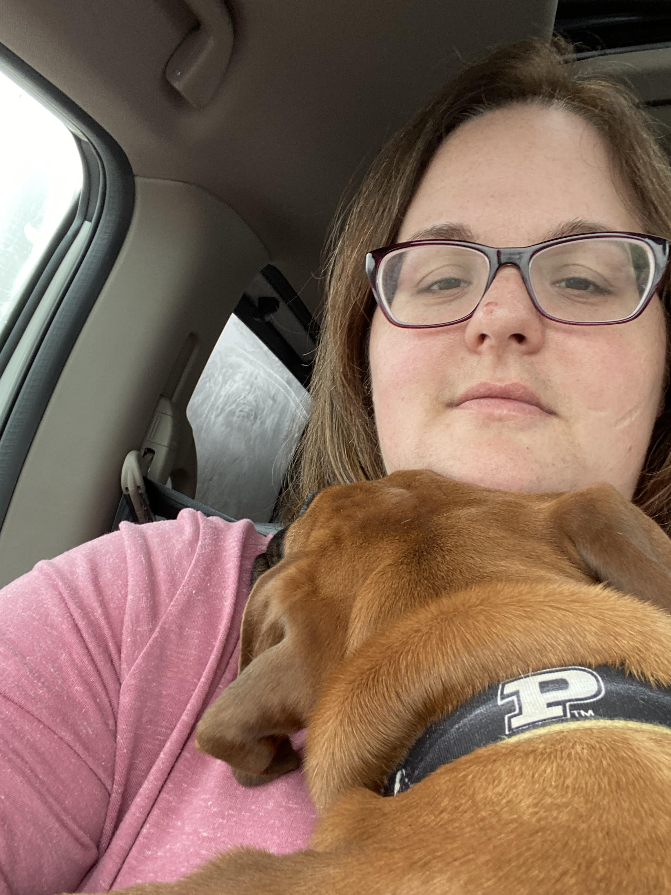 Mrs. Wampler and her puppy