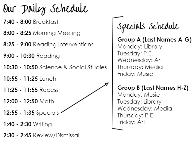 Fidler Schedule