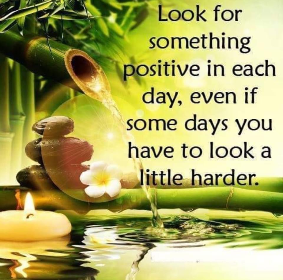 look for something positive