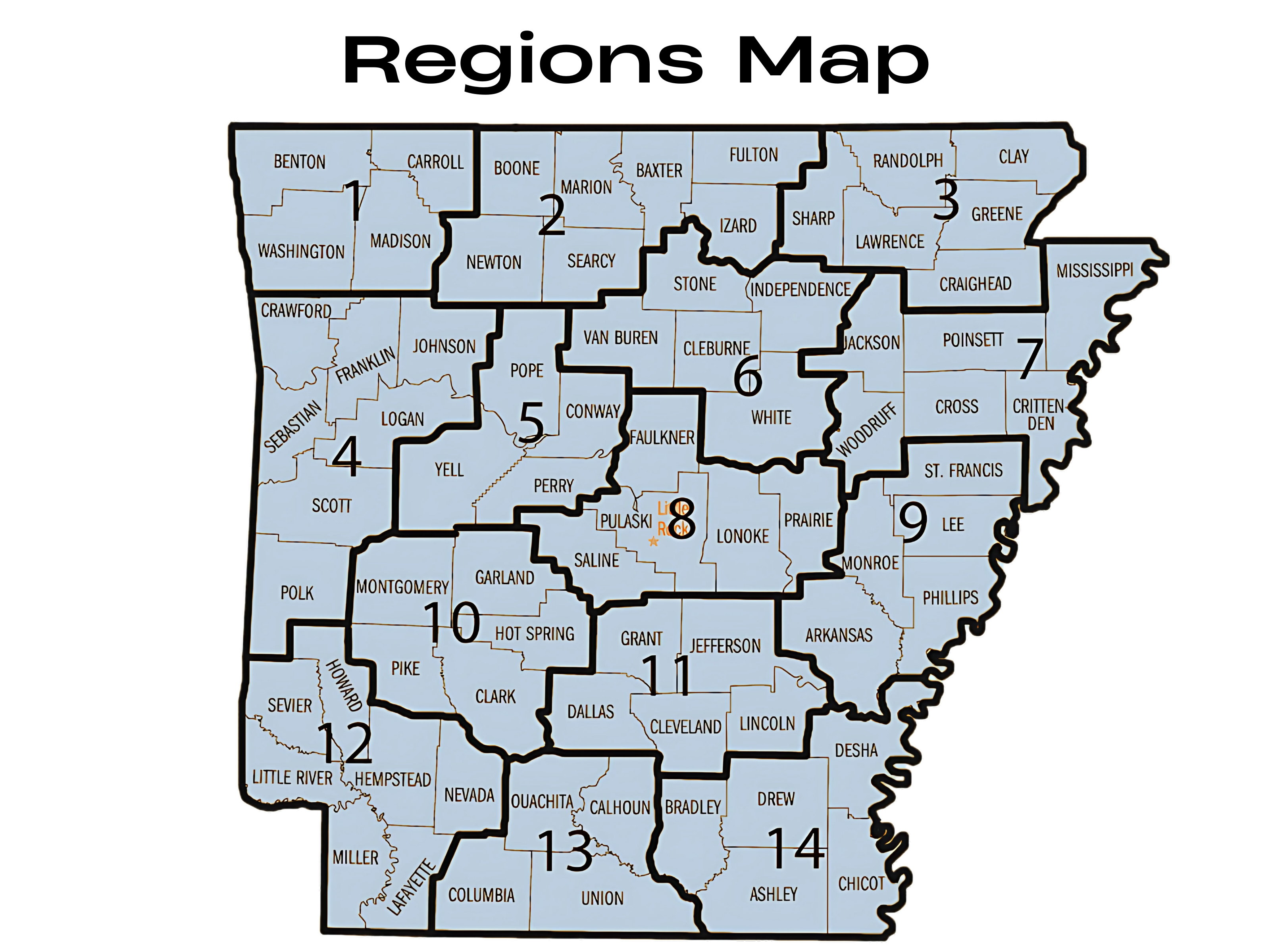 Regions Map