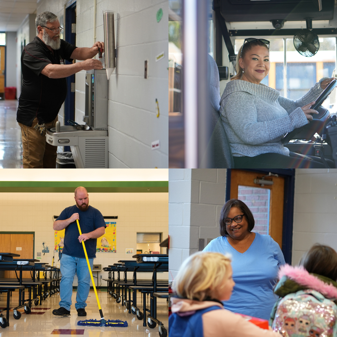 Images of staff working on site