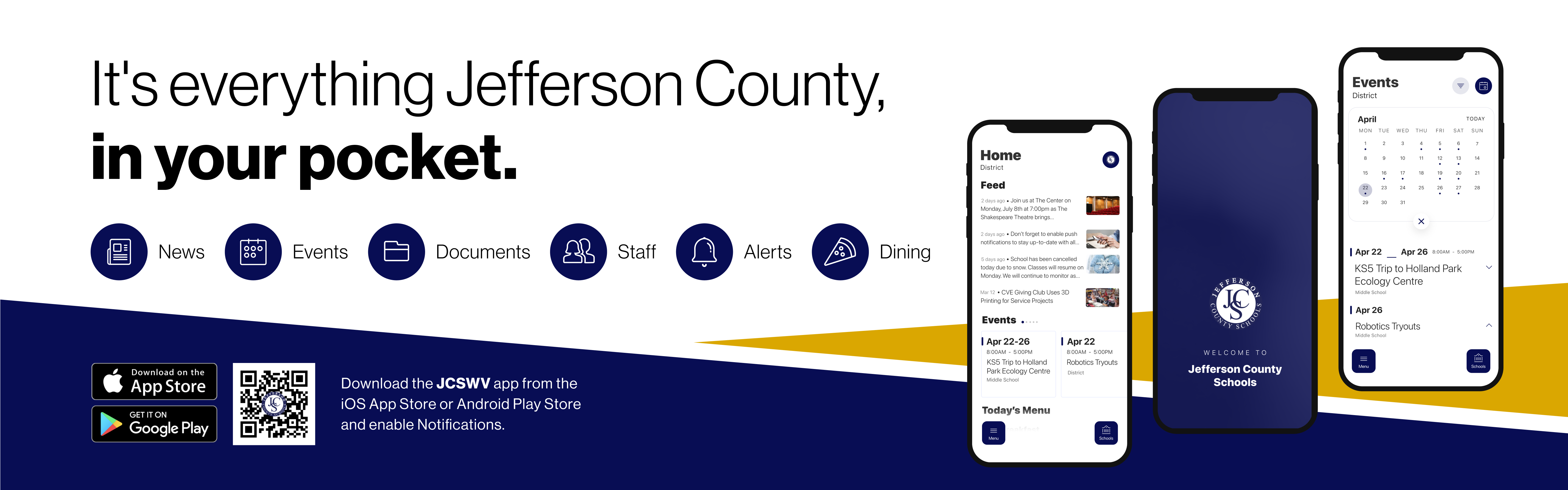 Say hello to Parent-Teacher chat in the new Rooms app. Download the Jefferson County Schools app in the Google Play or Apple App store.