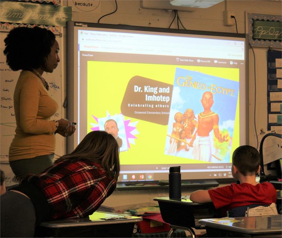 Black History Month Activity at Driswood Elementary