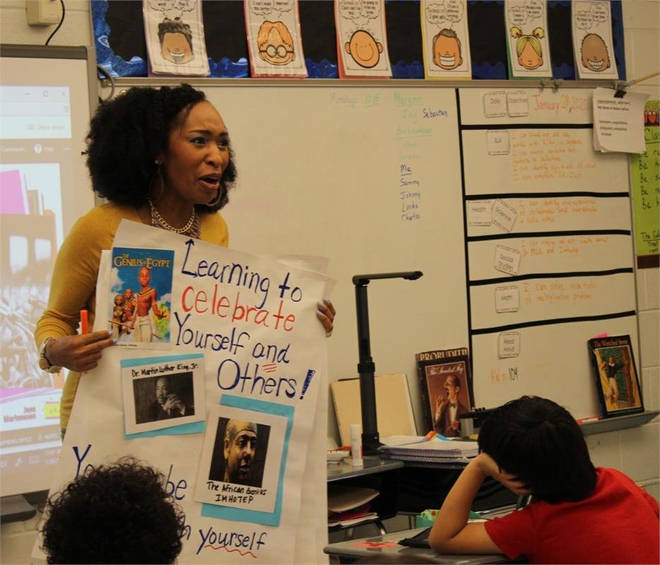 Black History Month Activity at Driswood Elementary