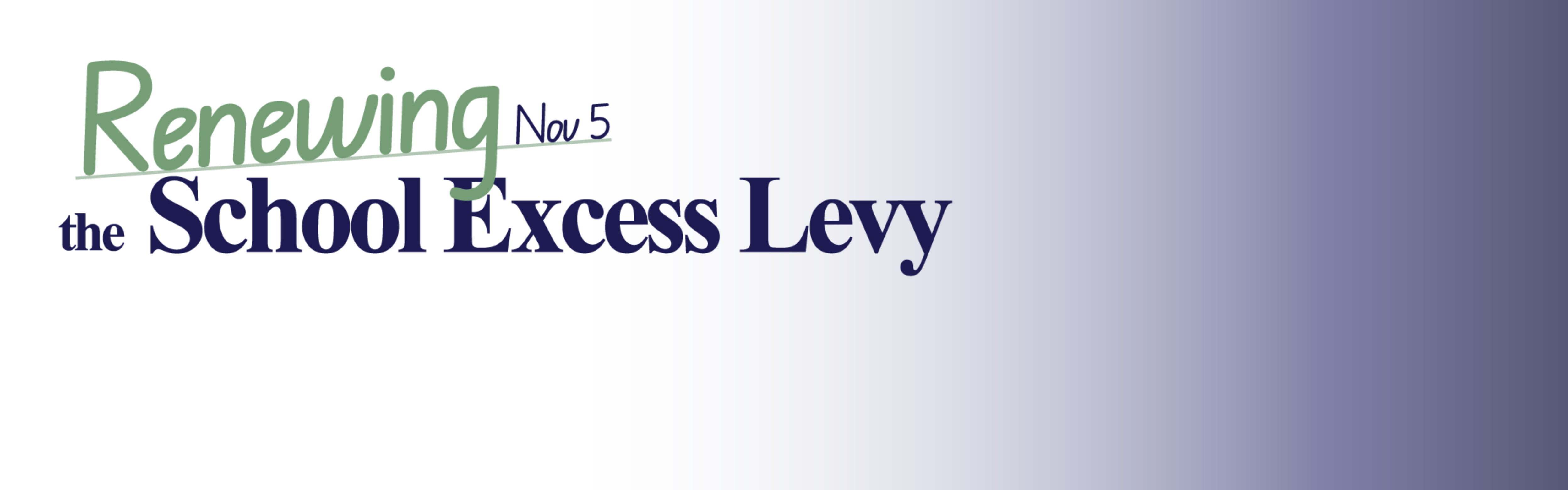 Renewing the JCS School Excess Levy