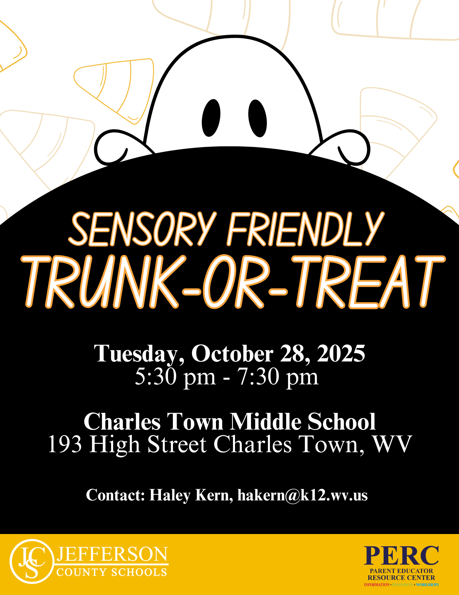 Sensory Friendly Trunk or Treat Image, Information on webpage
