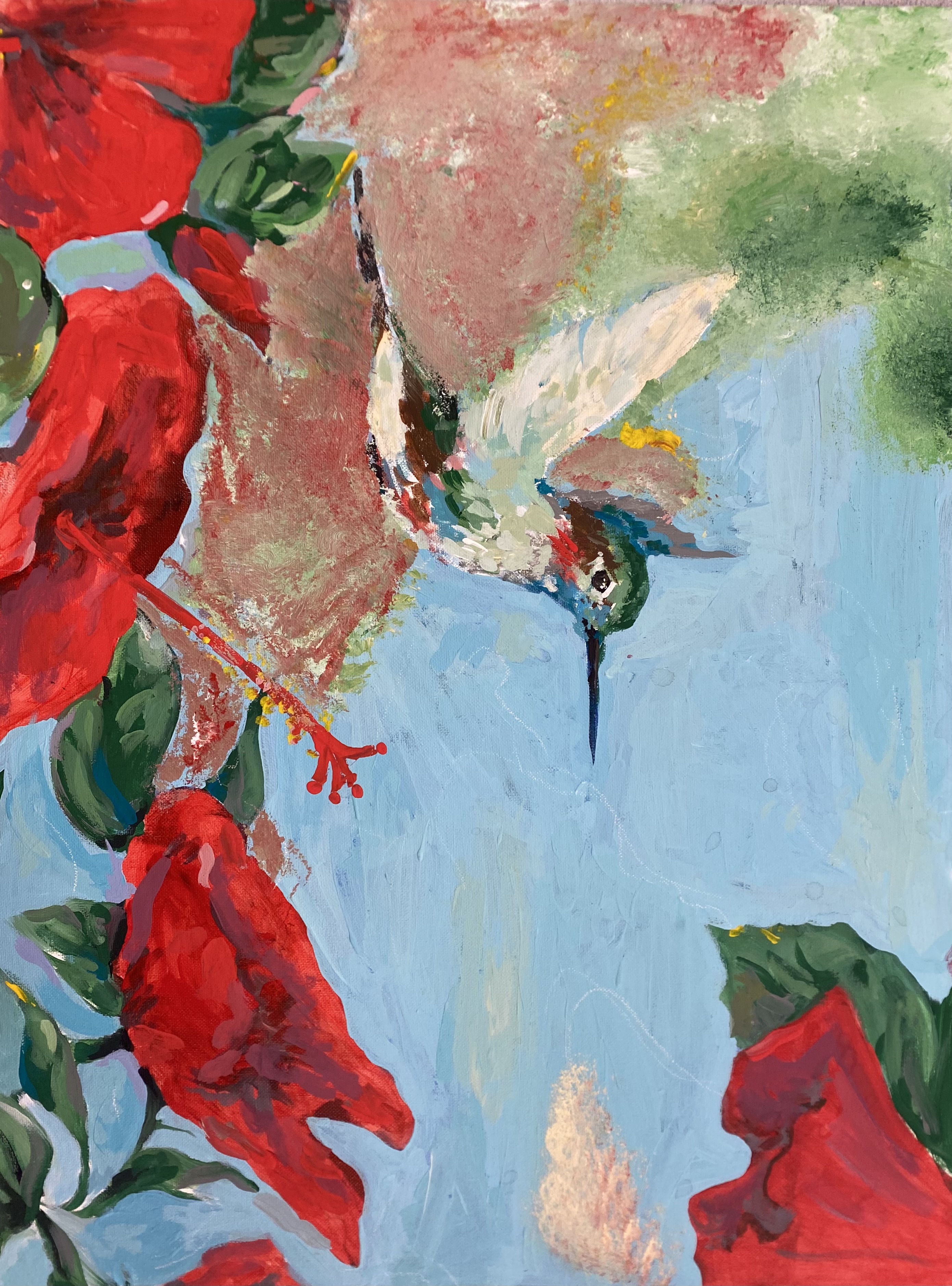 Hummingbird Painting by Savana Lair