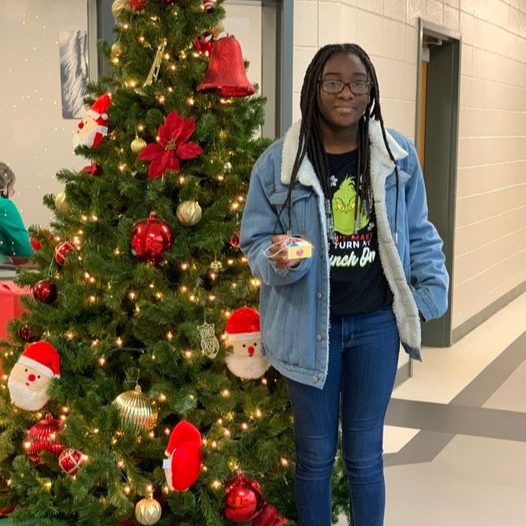 The ornament McKenzie made in Art class is headed to the Georgia Department of Education to be displayed on their Christmas tree.