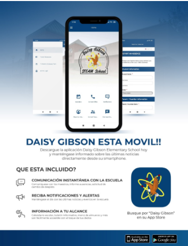 Daisy Gibson App Spanish Flyer