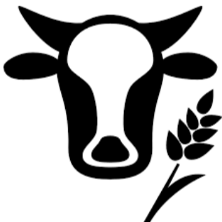 Cow and grain symbol