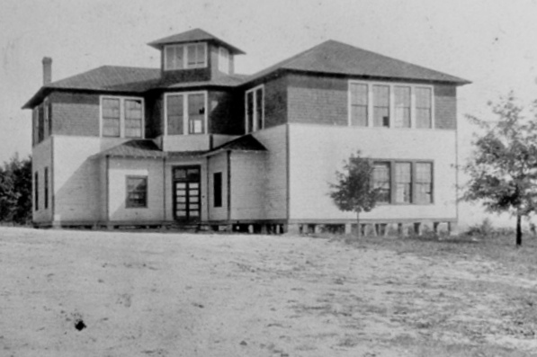 1910, two-story six room school