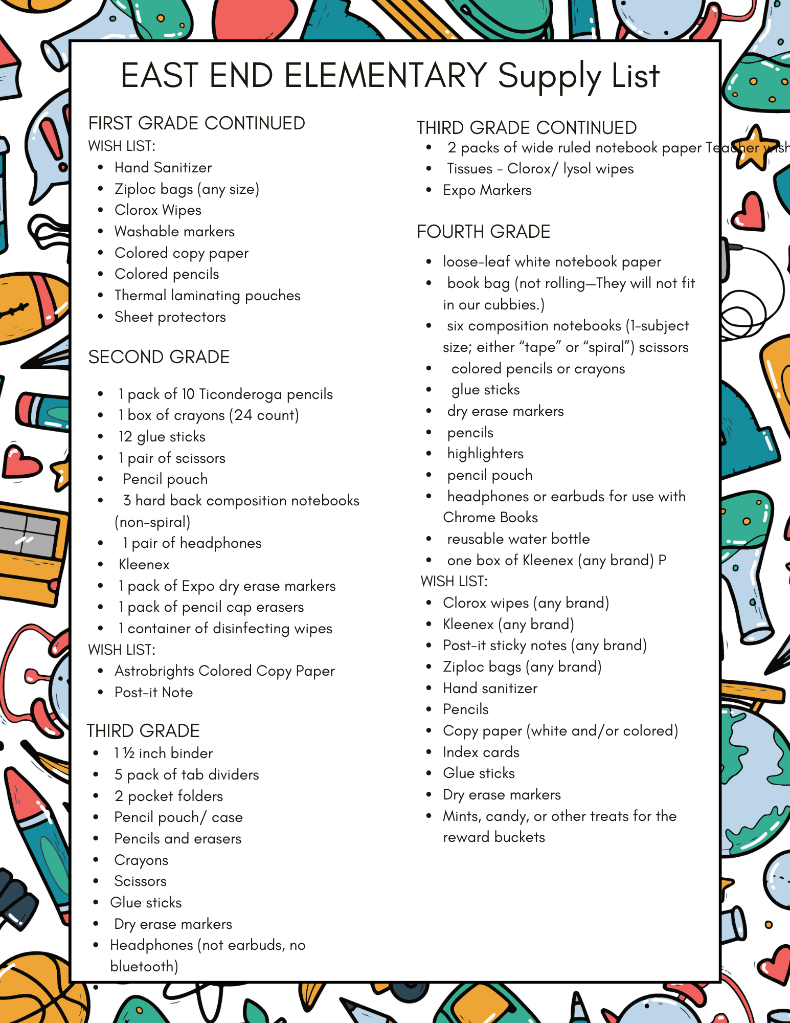 supply list 2