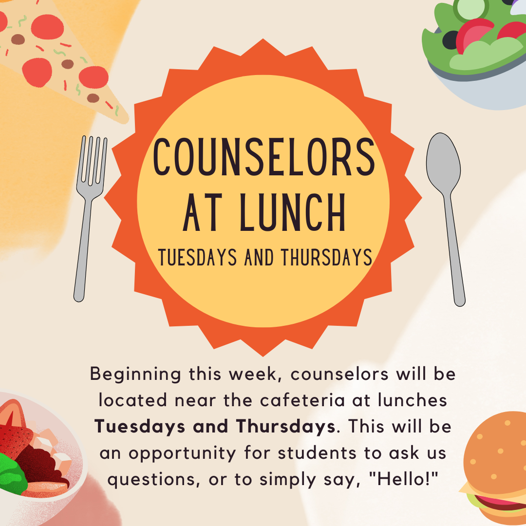 counselors at lunch announcement