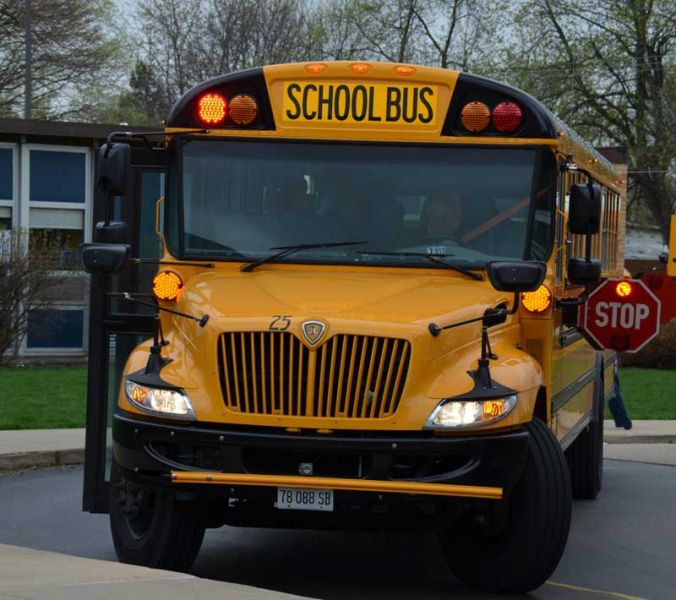 Front of school bus