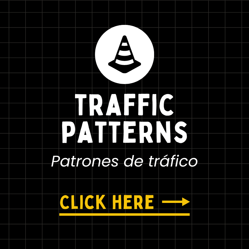 To view traffic patterns, click here. Para ver los patrones de tráfico, haga clic aquí.