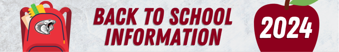 Back To School Information