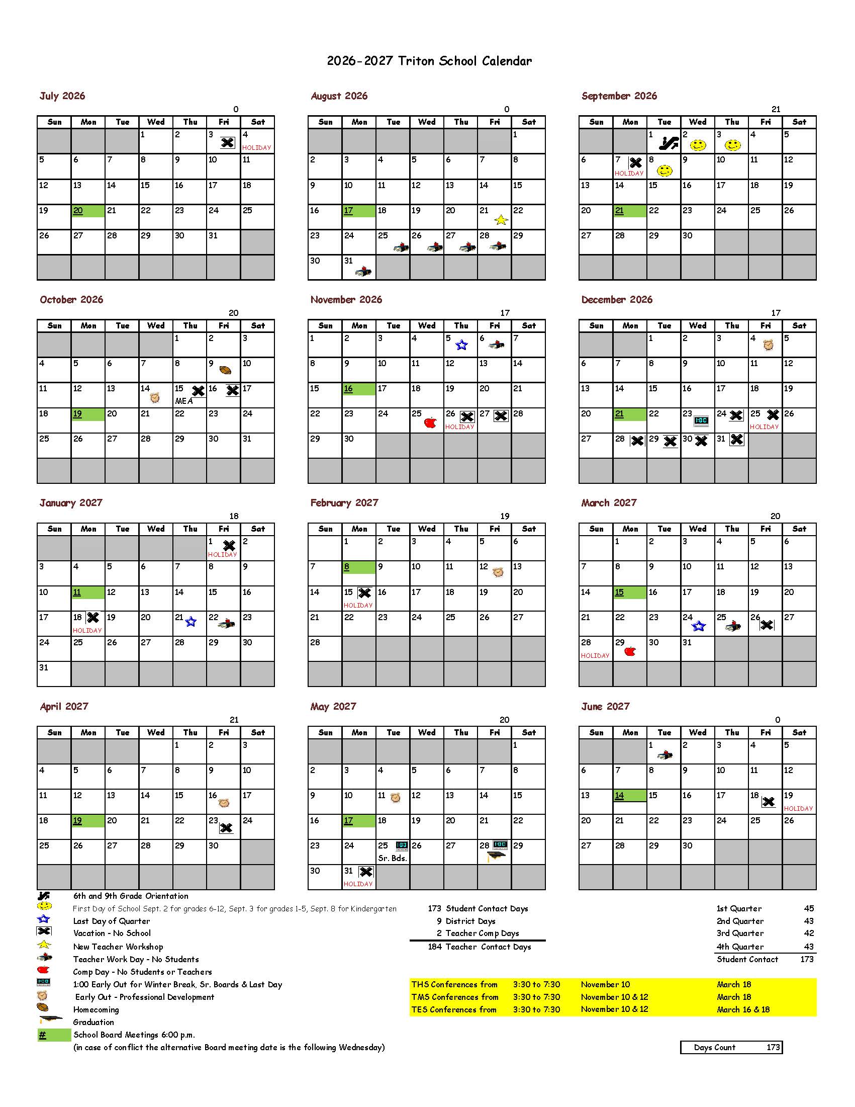 School Calendar