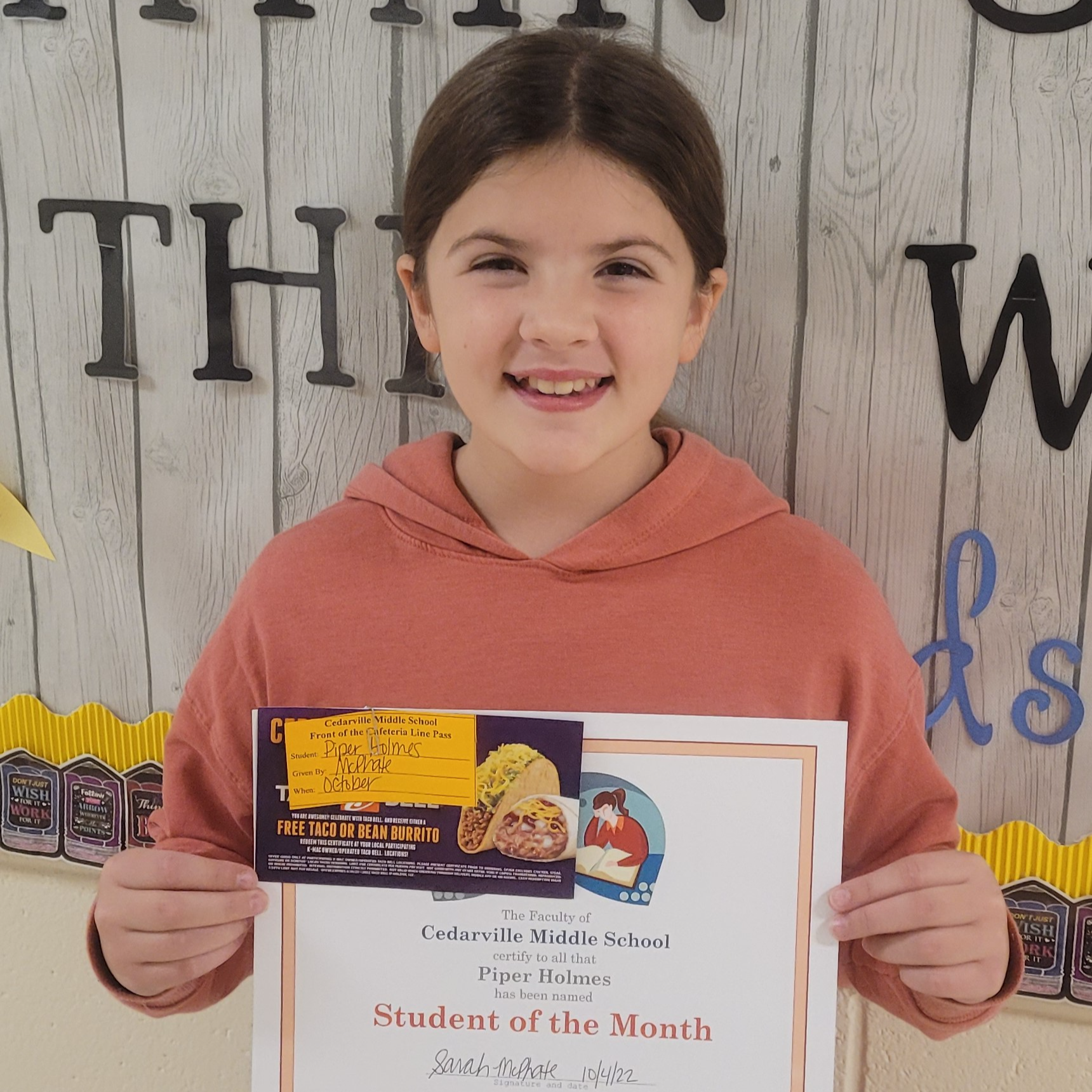 Students of the Month