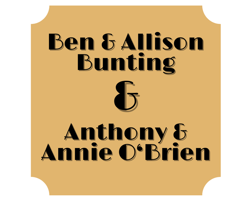 Bunting and O'Brien Gold Sponsors