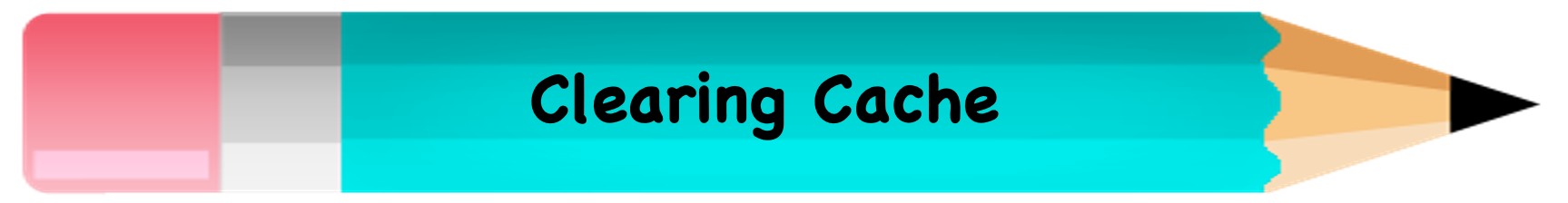 clear cache