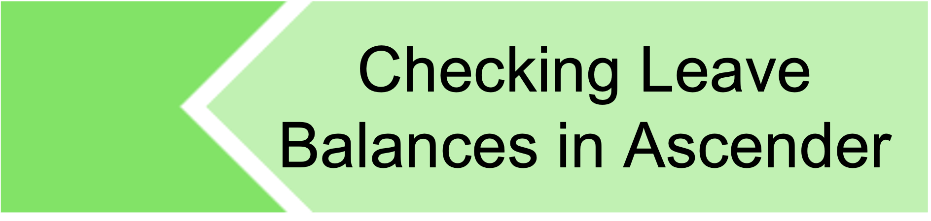 Checking Leave Balances