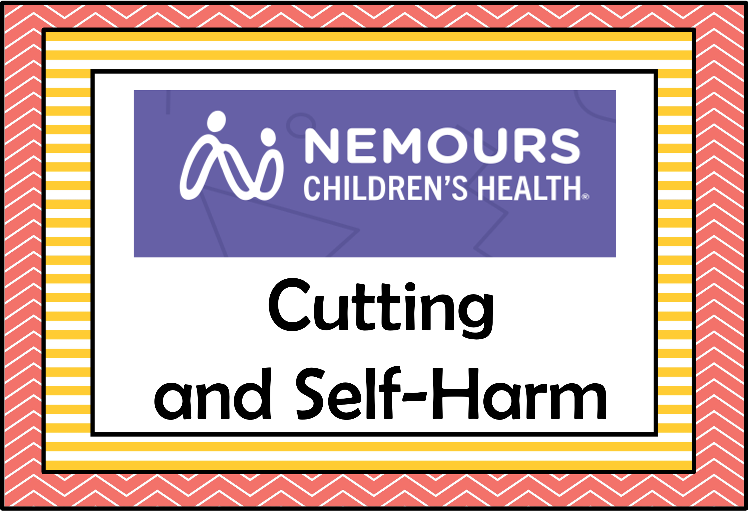 Cutting and Self-harm