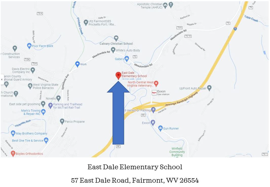 Map and Address to East Dale Elementary School