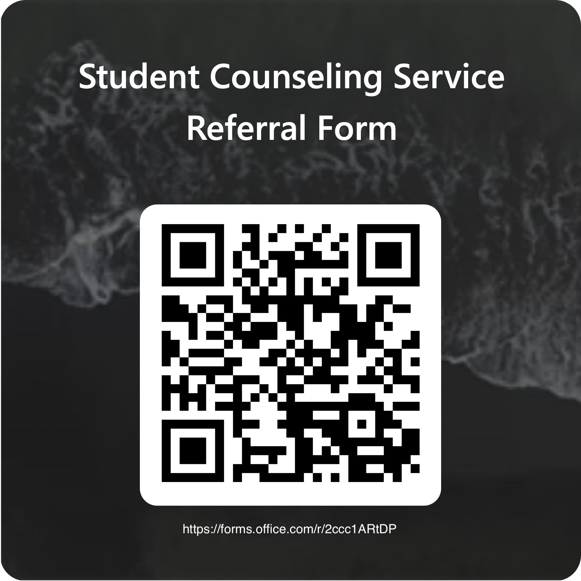 Staff QR code for student counseling