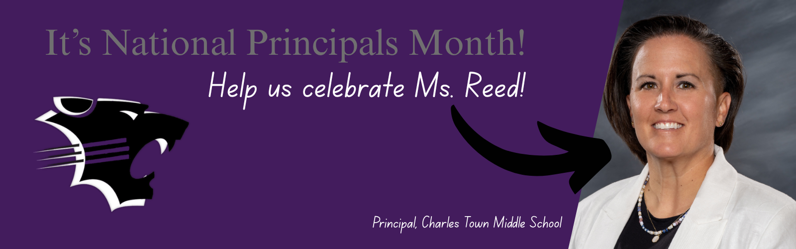 It's National Principals Month! Help us celebrate Ms. Reed!