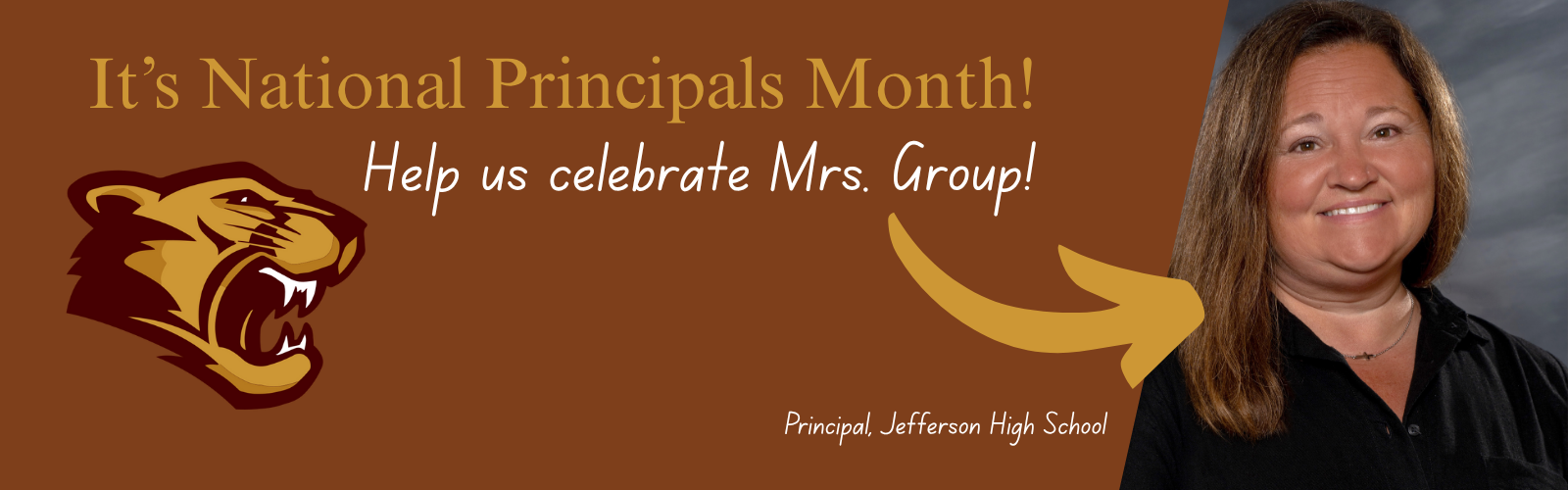 It's National Principals Month! Help us celebrate Mrs. Group!