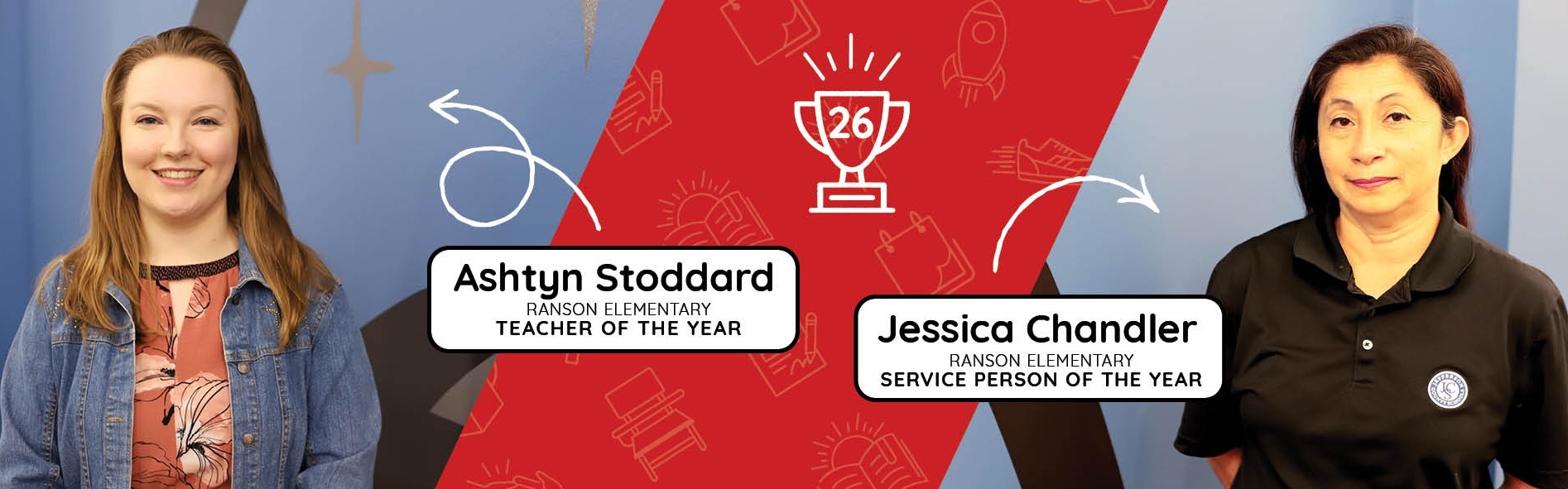 Ranson Elementary School 2026 Teacher of the Year, Service Person of the Year