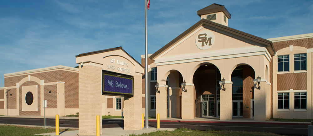 St. Marys High School Building Entrance