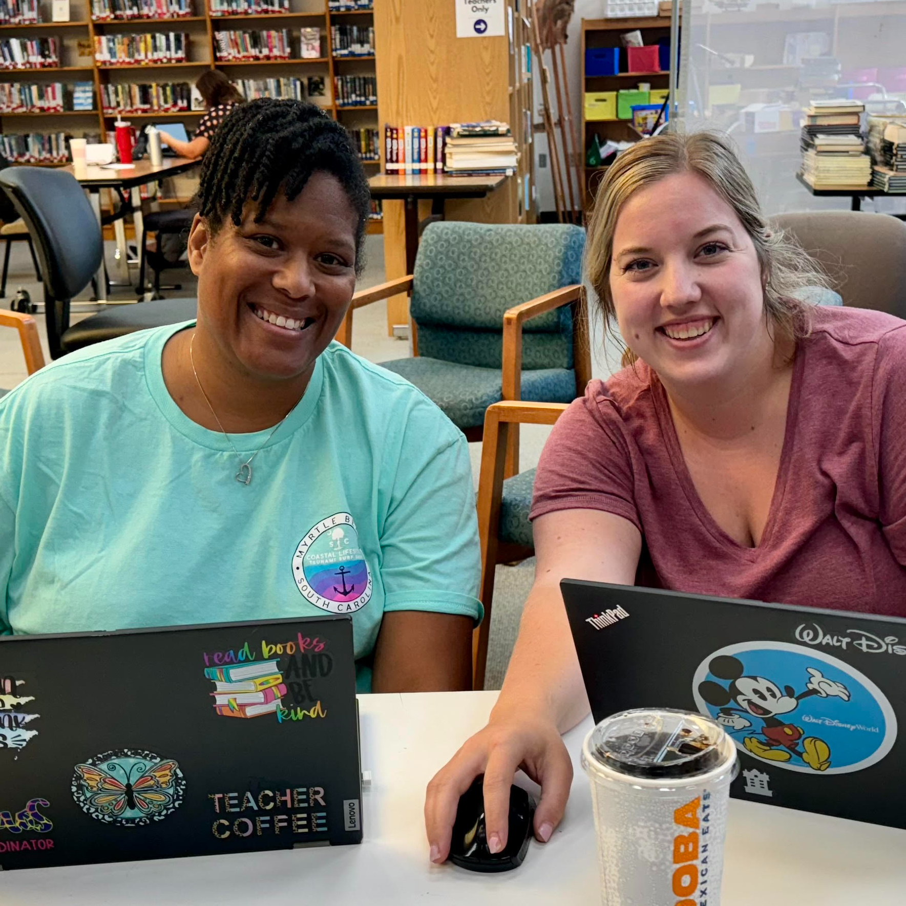 staff in library