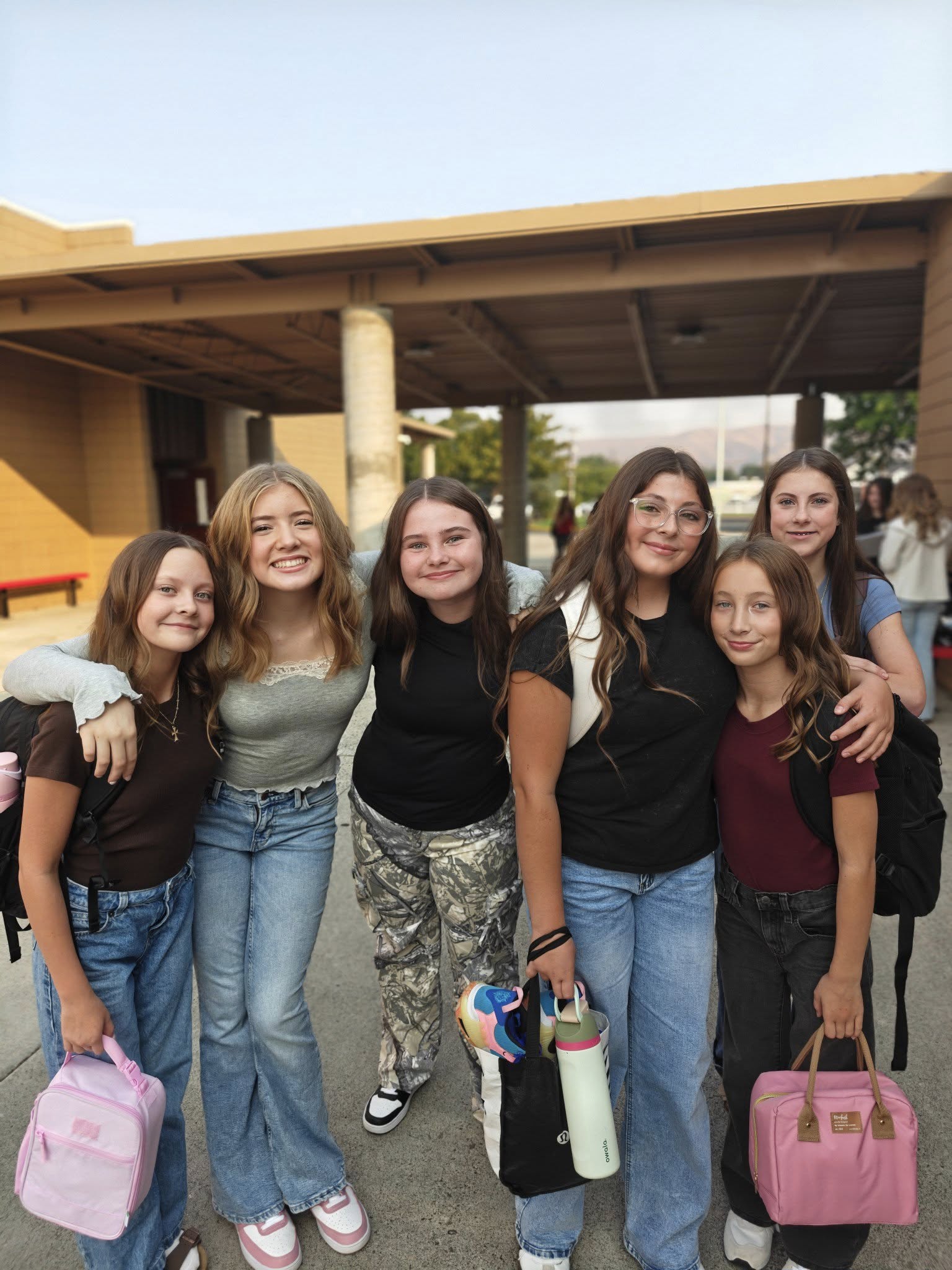 group of girls smiling