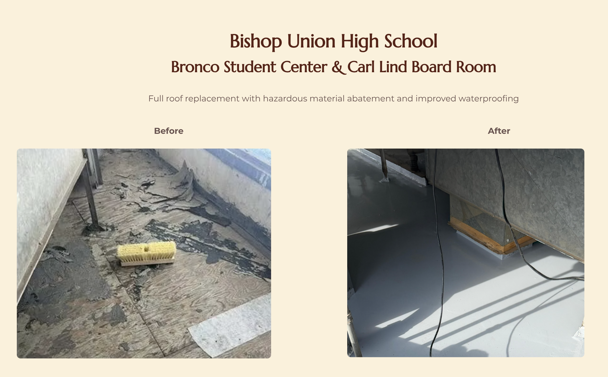 BSC and CLBR Roofs