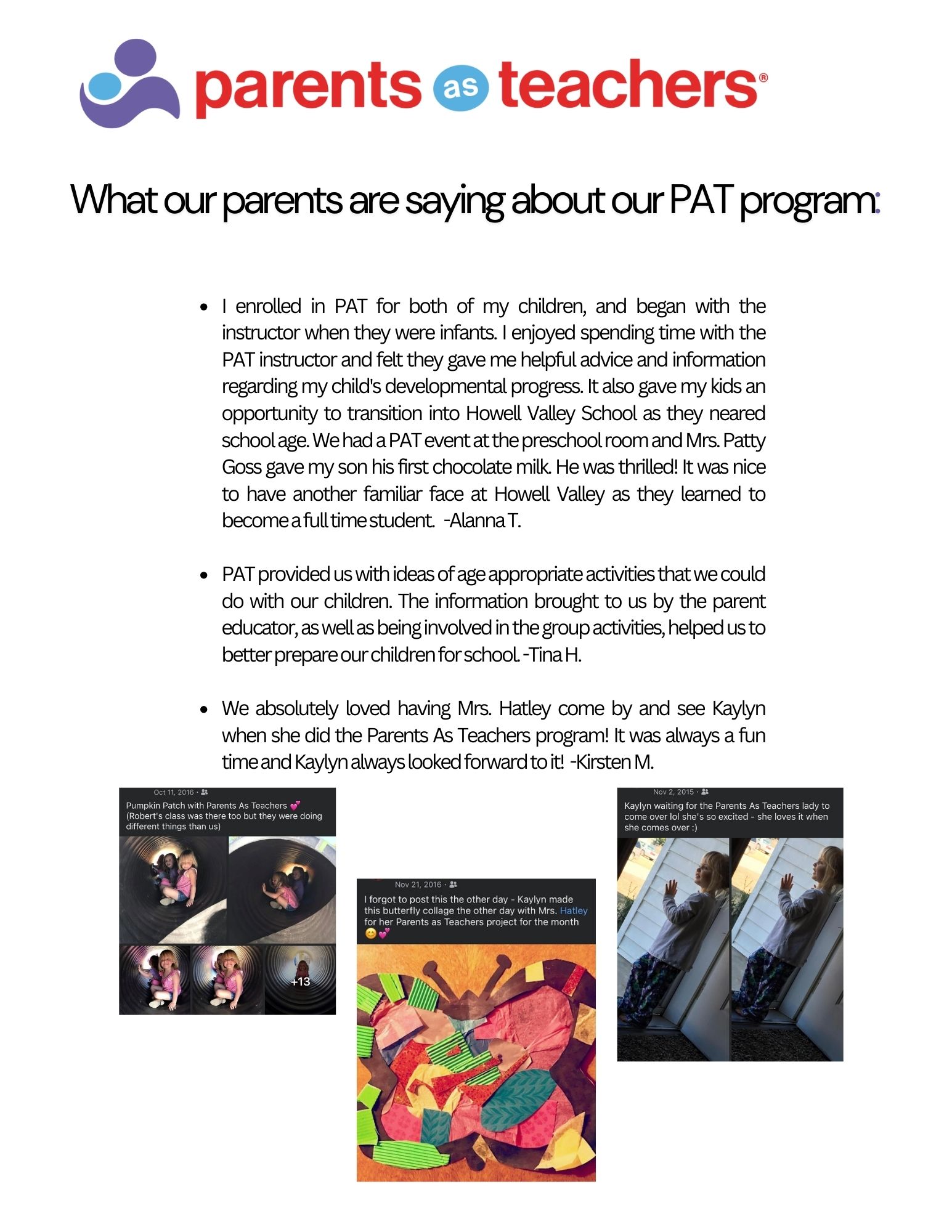 Benefits of PAT flyer