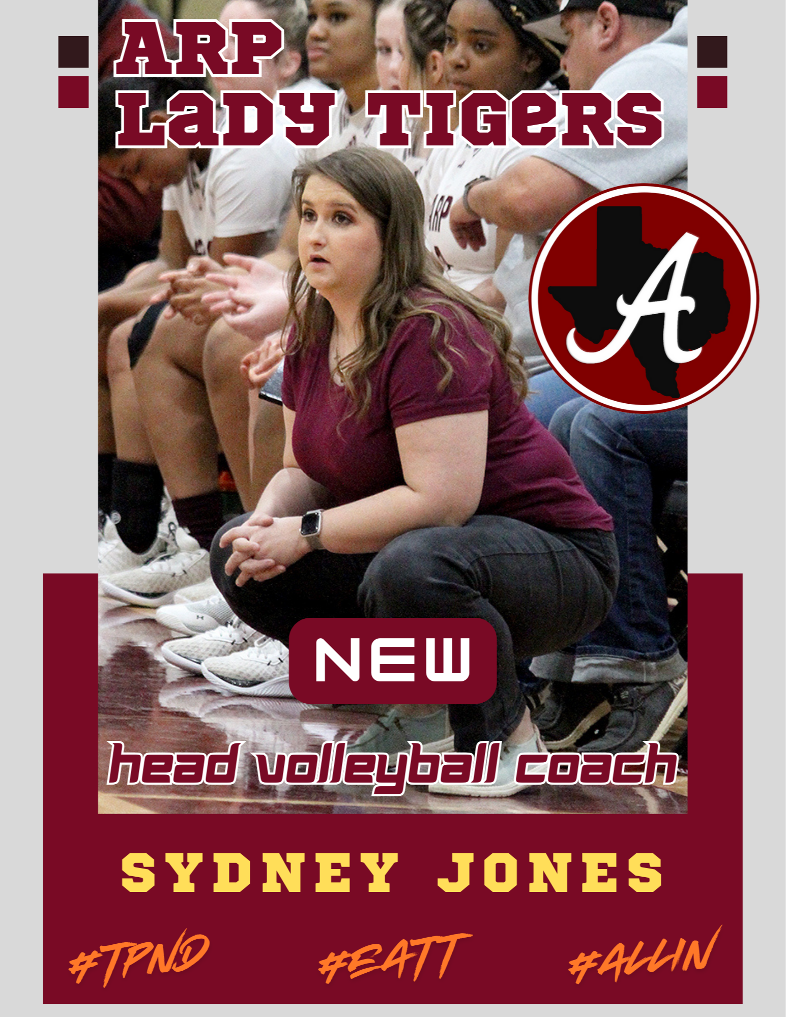 Arp HS volleyball new head coach Sydney Jones