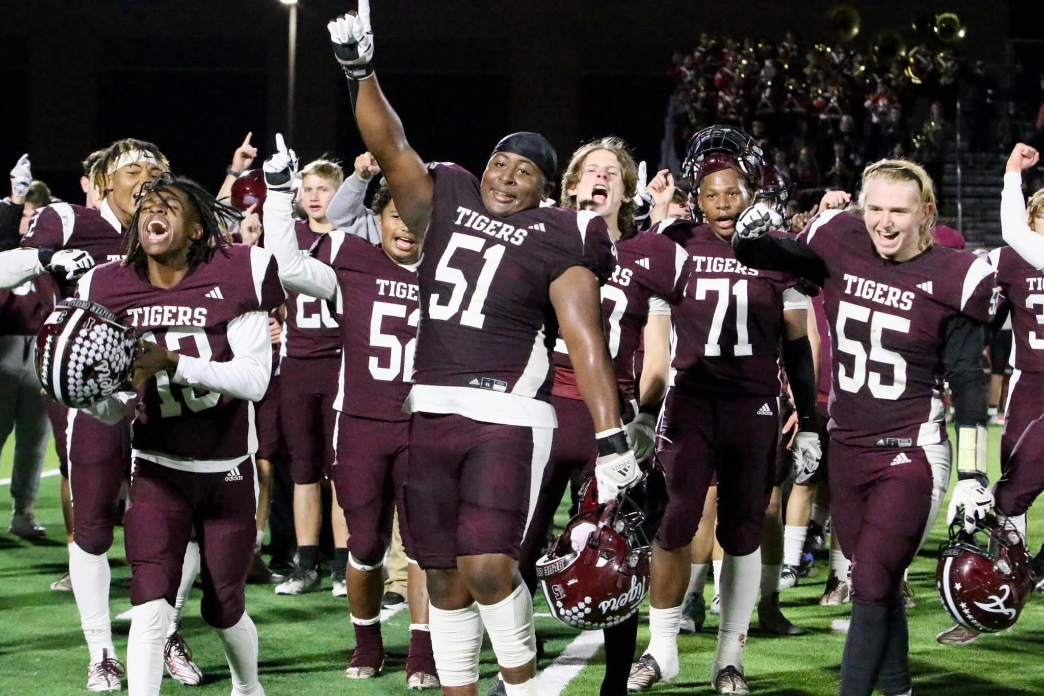 Football 2023 celebration vs DeKalb