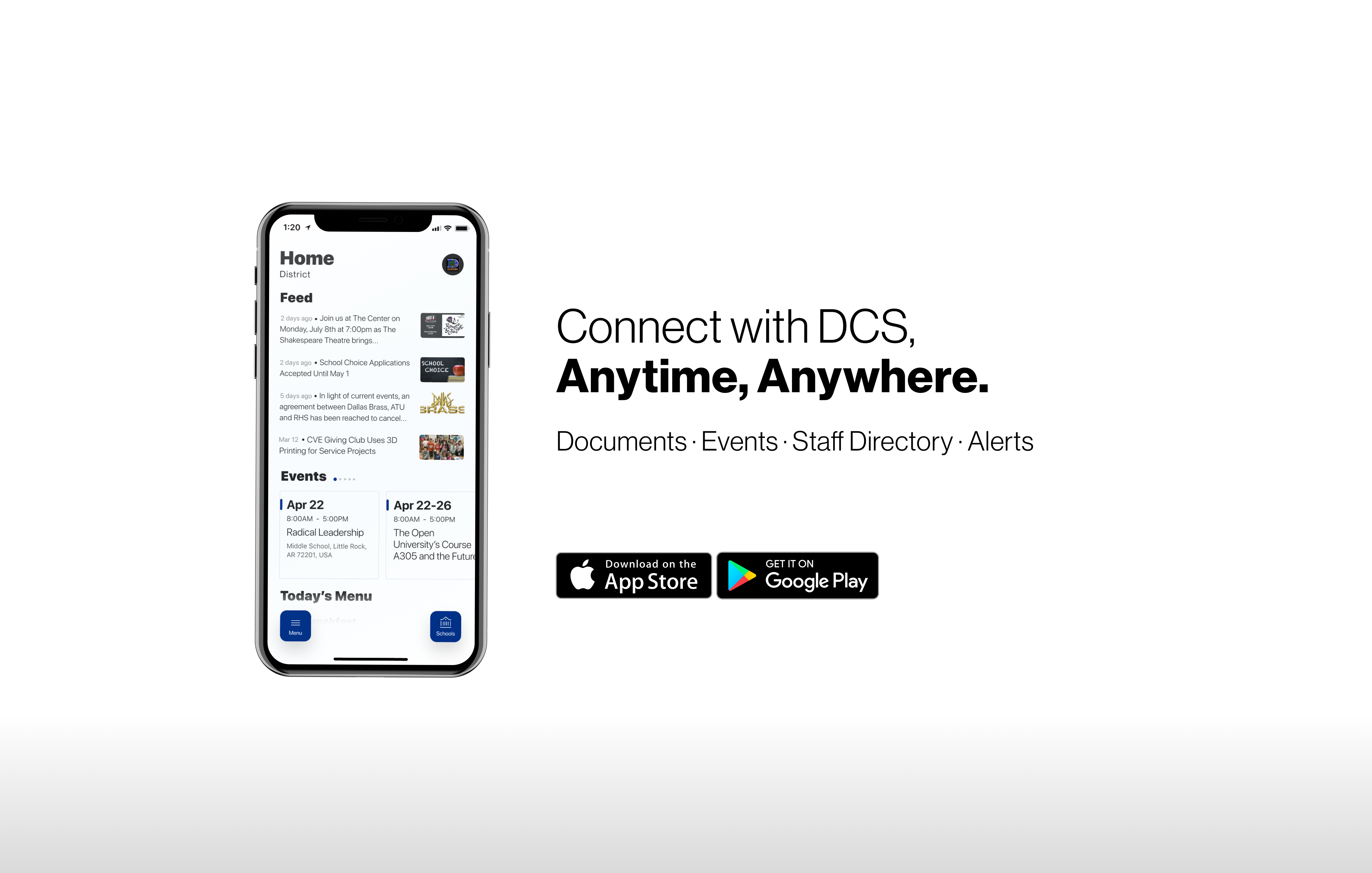 Connect with DCS by downloading our new mobile app