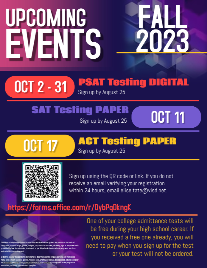 PSAT/SAT/ACT | Victoria Independent School District