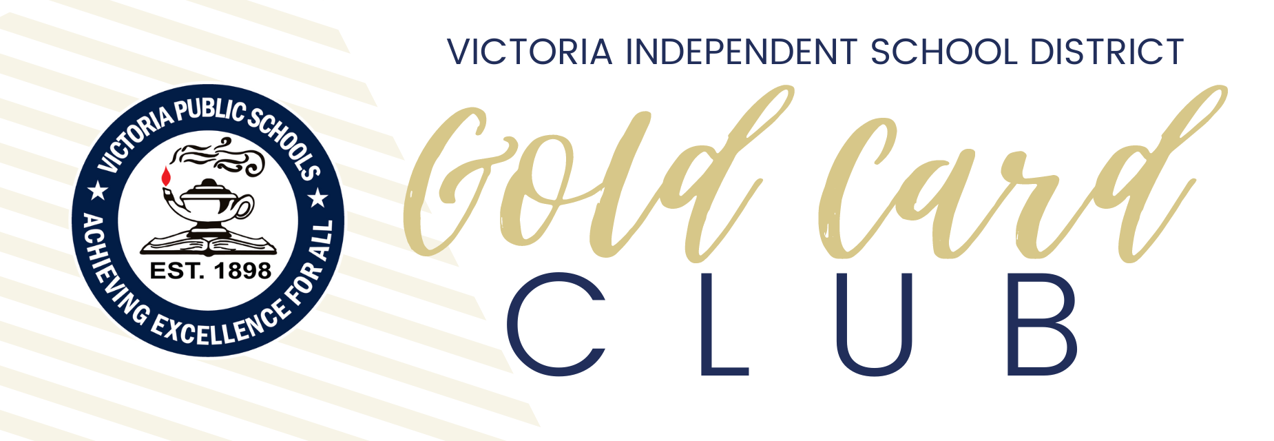 VISD Gold Card Club banner