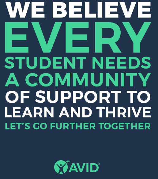 We believe every student needs a community of support to learn and thrive. Let's go further. AVID