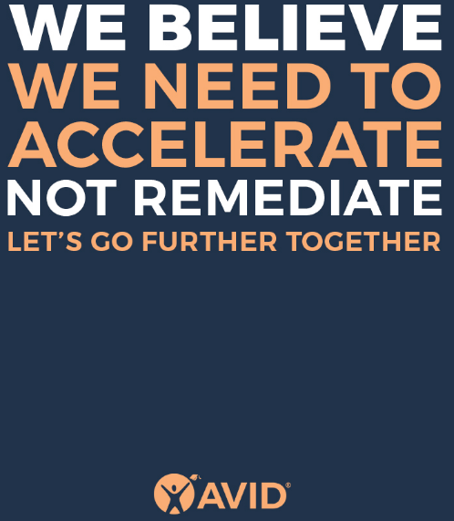 We believe we need to accelerate not rememdiate. Let's go further together. AVID Let's go further together. AVID Let's go further together. AVID Let's go further together. AVID